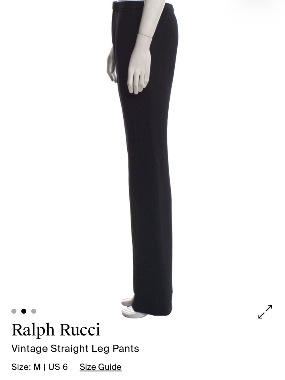 Vintage Ralph Rucci Straight Leg Wool Pants - Picture 6 of 7